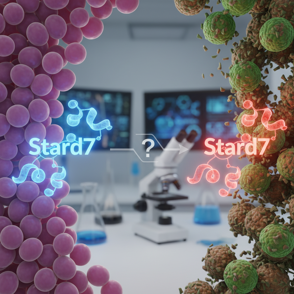 La misma proteína puede parecer aliada y enemiga en el cáncer de colon — y Stard7 ayuda a mostrar por qué la biología tumoral rara vez es simple