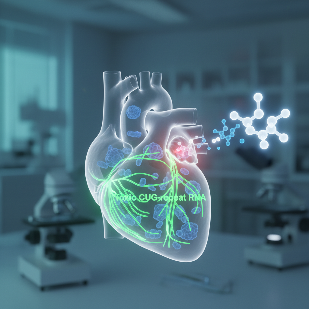 El ARN tóxico podría ser la pieza central del deterioro cardíaco en la distrofia miotónica tipo 1 — y eso refuerza una nueva vía terapéutica