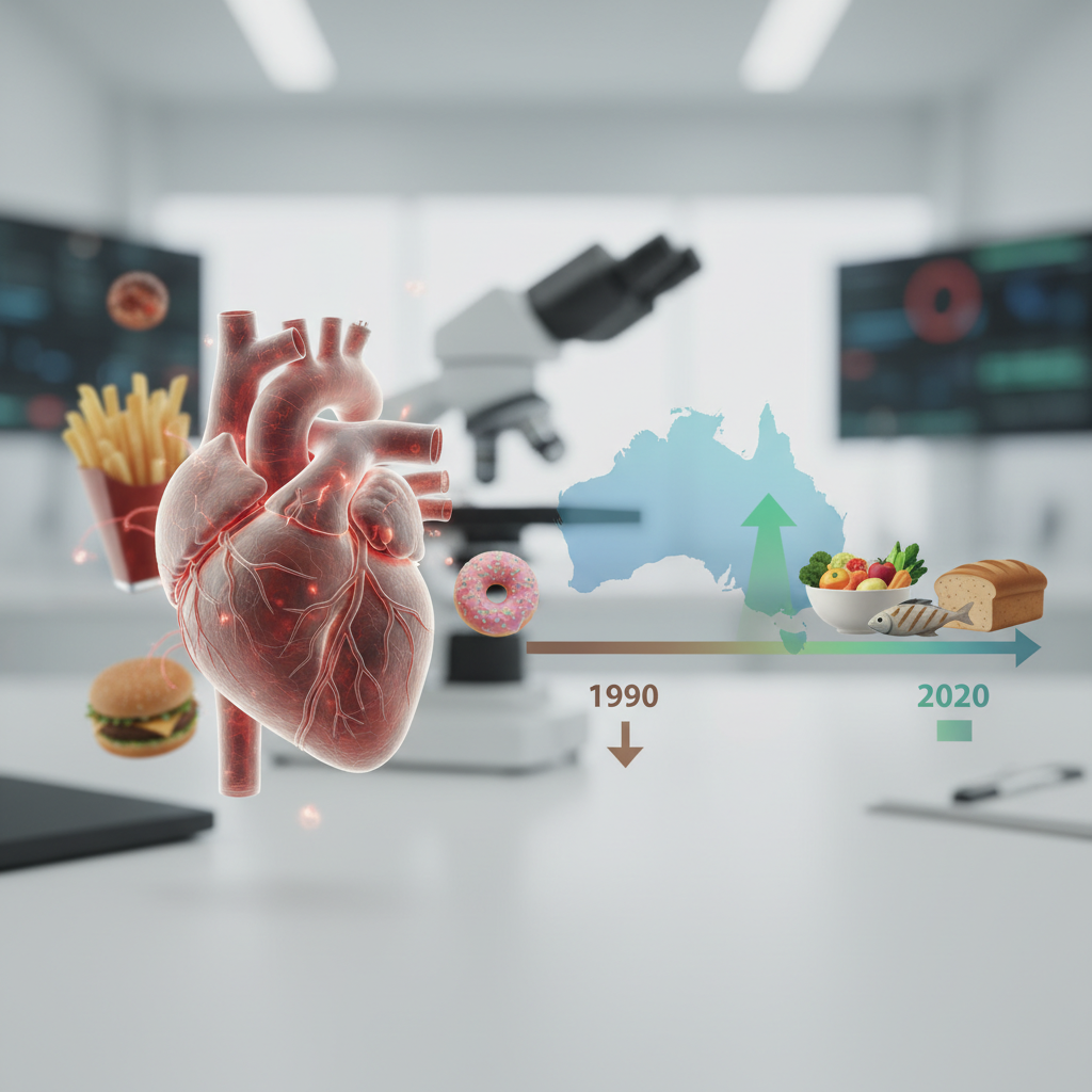 La mala alimentación sigue ligada al riesgo cardíaco, pero datos de Australia apuntan a mejoras graduales en la calidad de la dieta